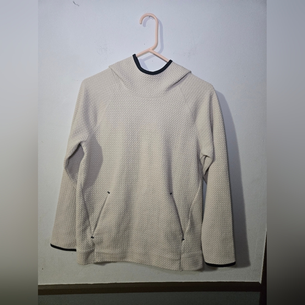 Old Navy Active Dynamic Fleece Cream Pullover Hoodie Women's XL Long Sleeve